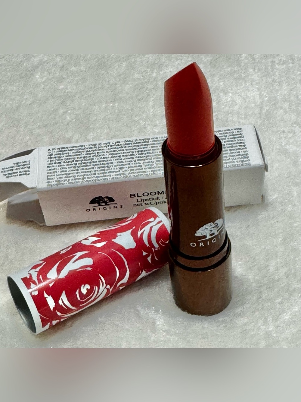 Origins Blooming Red Lipstick - Hydrating Matte Finish 26 Neon Nectar